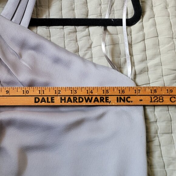 Anthropology BHLDN Ruby Twist Halter Satin Gown size US 10 UK 14 EU 42 - Picture 4 of 11